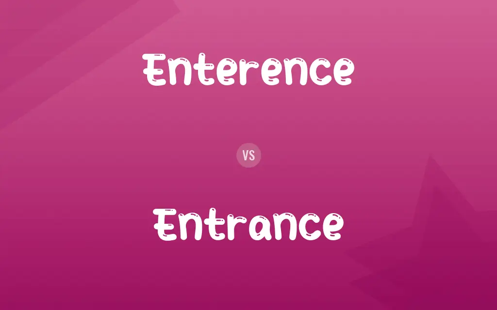 Enterence vs. Entrance