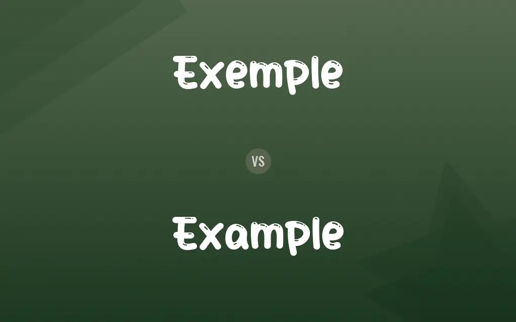 Exemple vs. Example