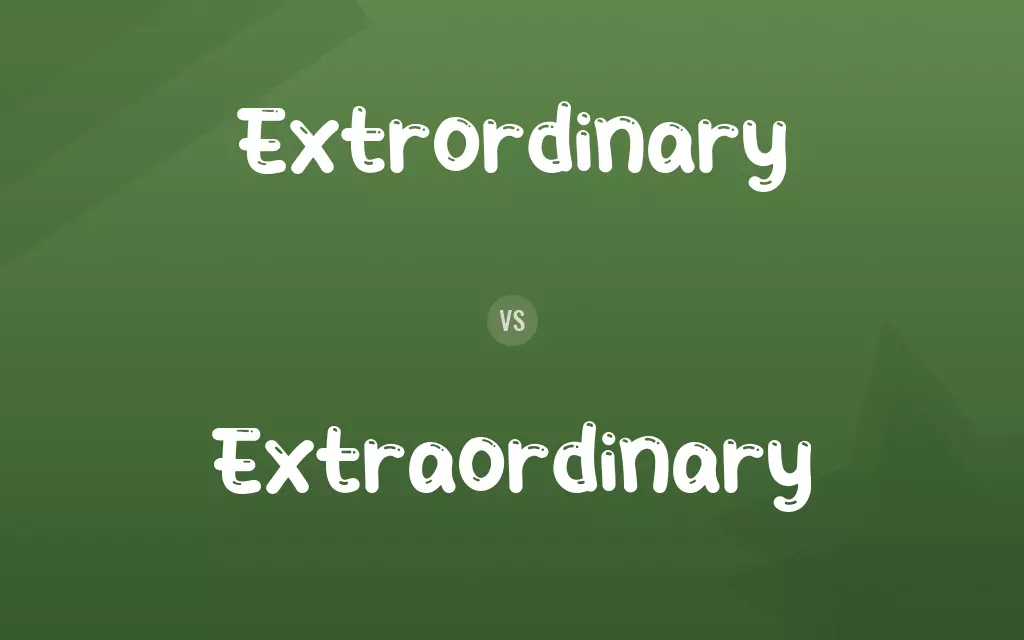 Extrordinary vs. Extraordinary