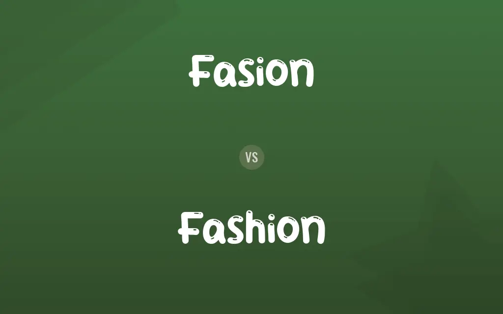 Fasion vs. Fashion