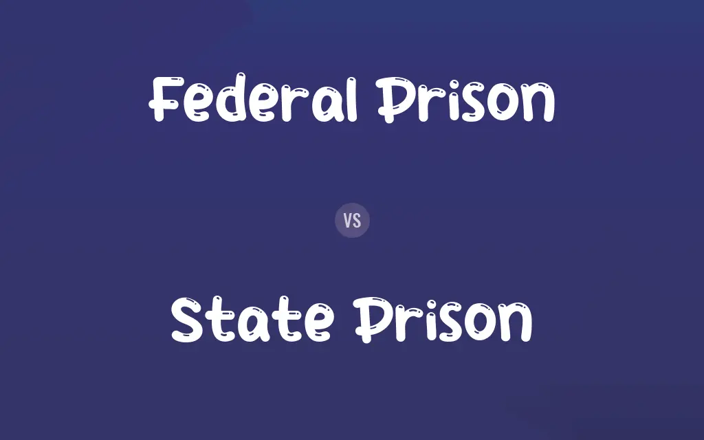 Federal Prison vs. State Prison