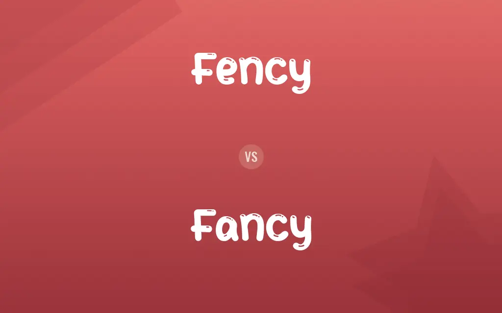 Fency vs. Fancy