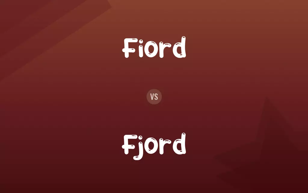Fiord vs. Fjord