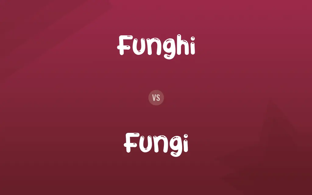 Funghi vs. Fungi