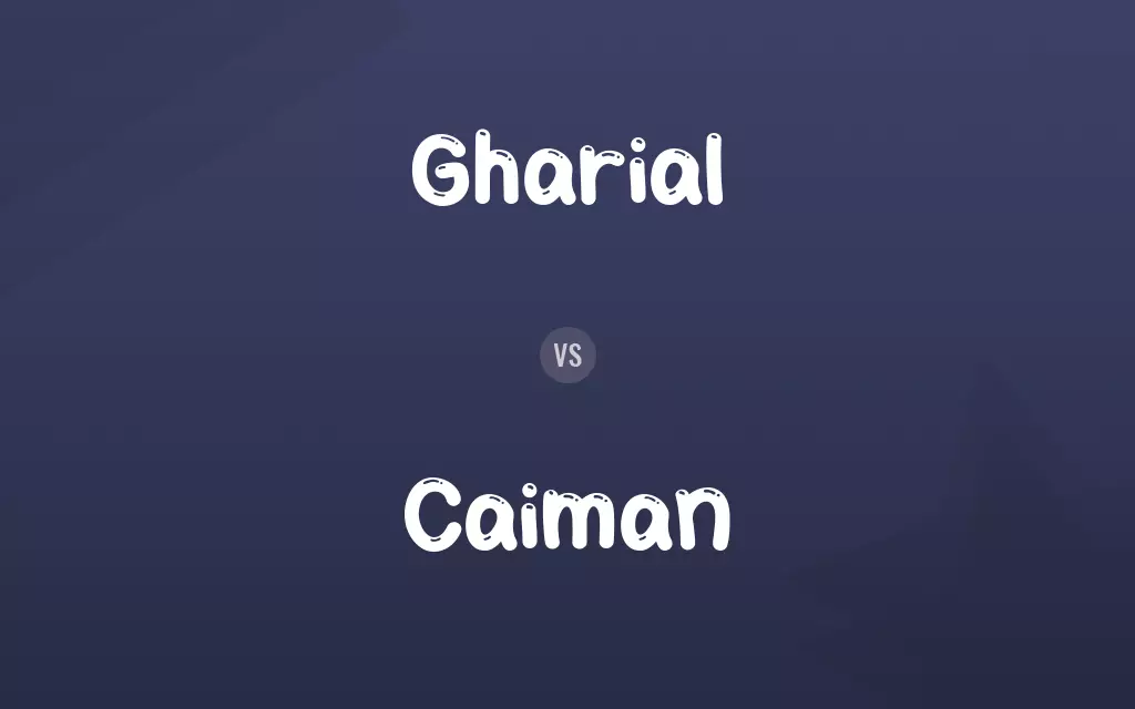 Gharial vs. Caiman