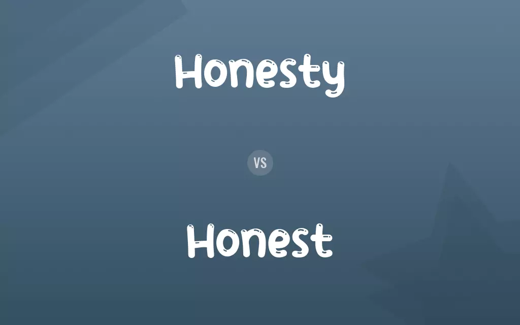 Honesty vs. Honest