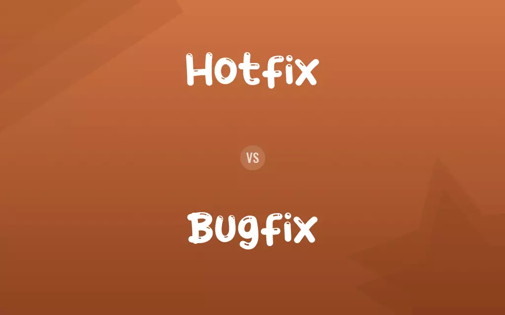 Hotfix vs. Bugfix