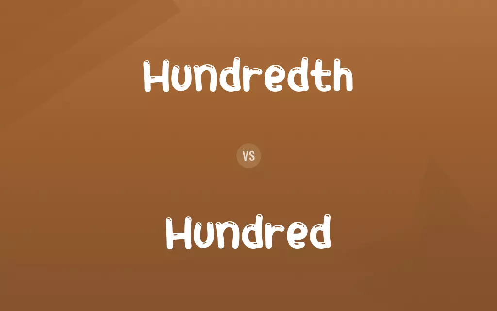 Hundredth vs. Hundred