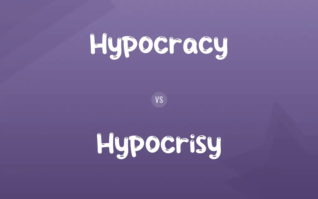 Hypocracy vs. Hypocrisy