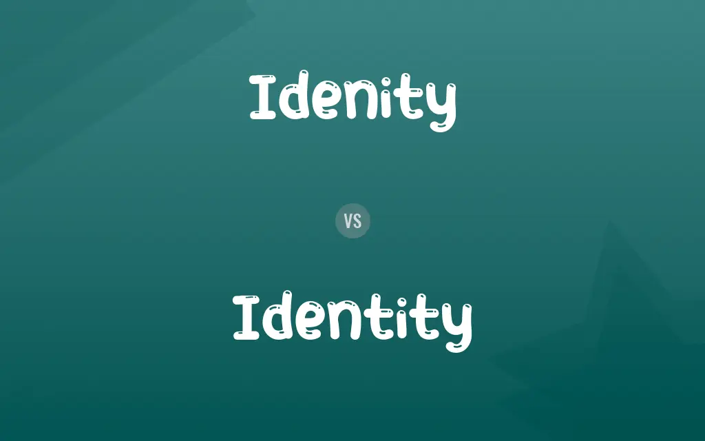 Idenity vs. Identity