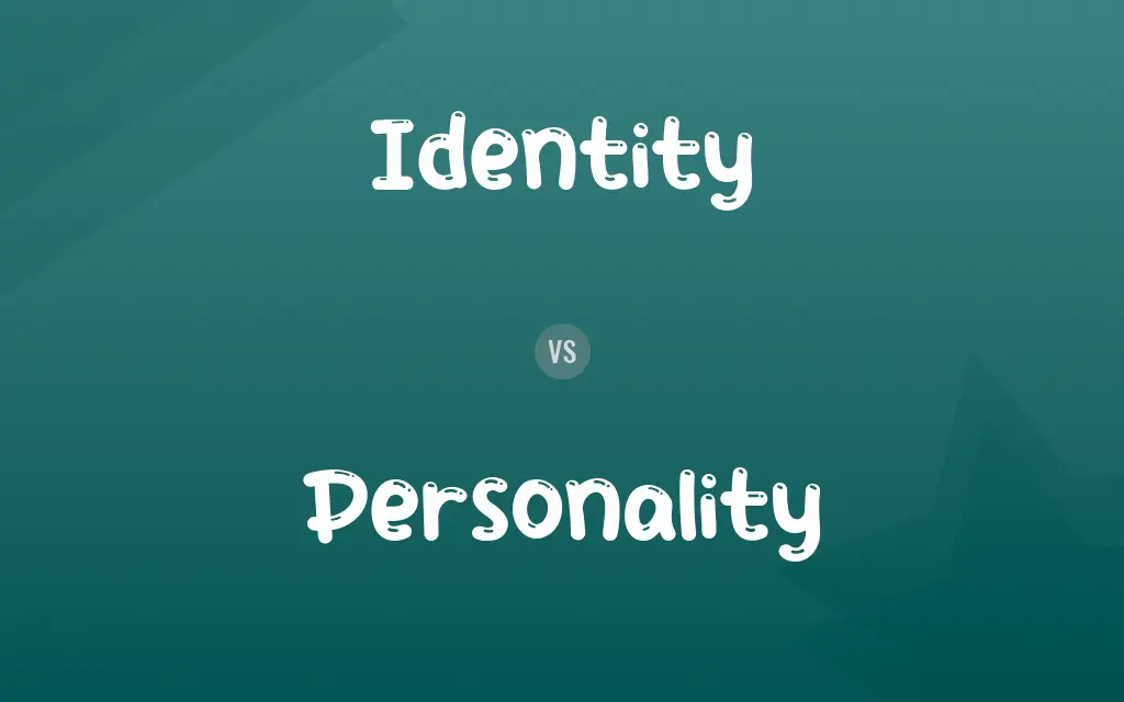 Identity vs. Personality