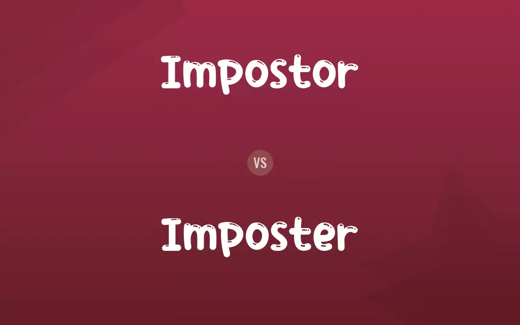 Impostor vs. Imposter