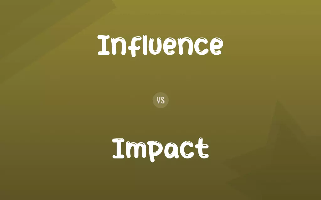 Influence vs. Impact