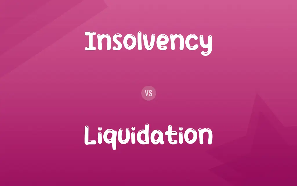 Insolvency vs. Liquidation