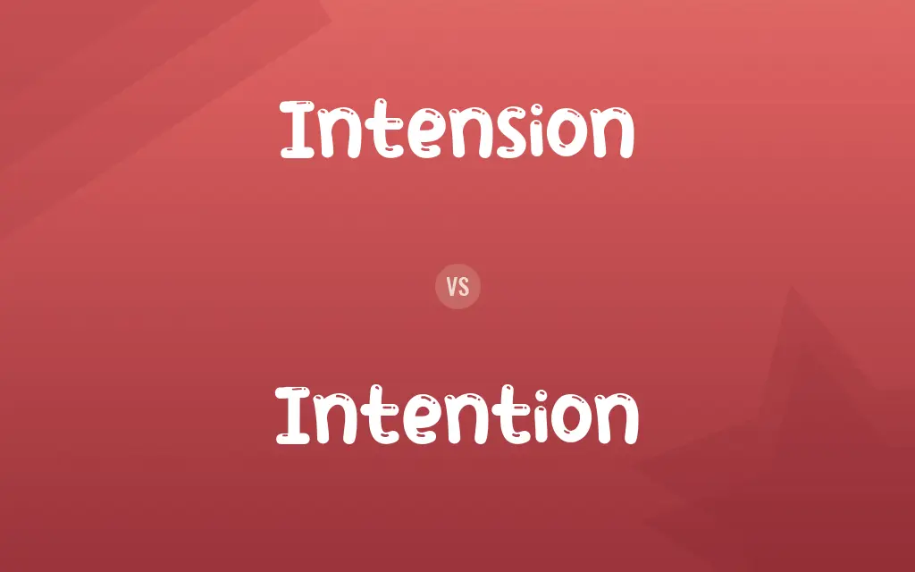 Intension vs. Intention