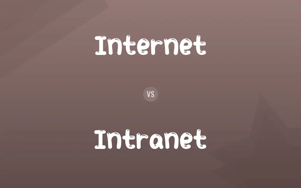 Internet vs. Intranet