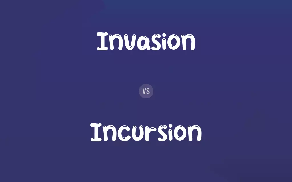 Invasion vs. Incursion
