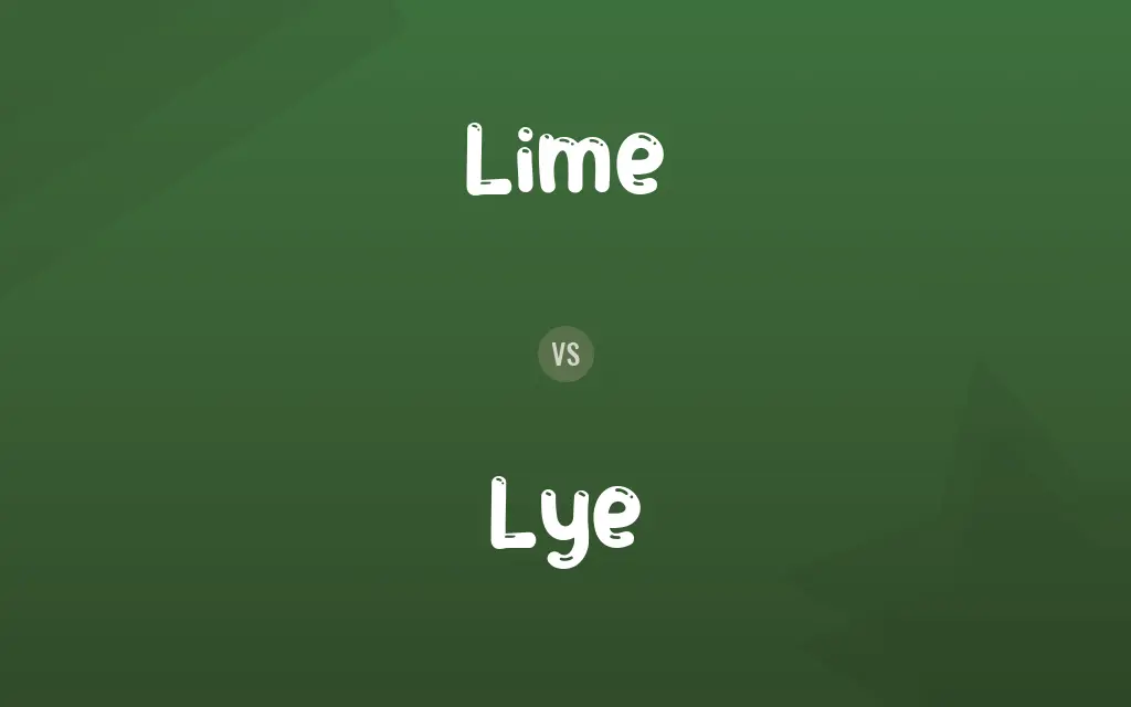 Lime vs. Lye