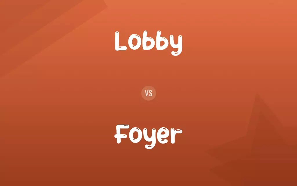 Lobby vs. Foyer