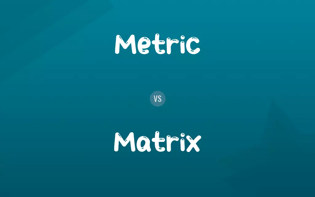 Metric vs. Matrix