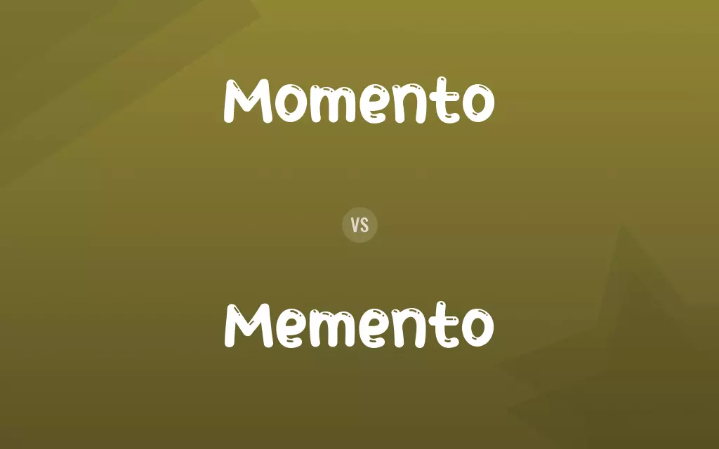 Momento vs. Memento