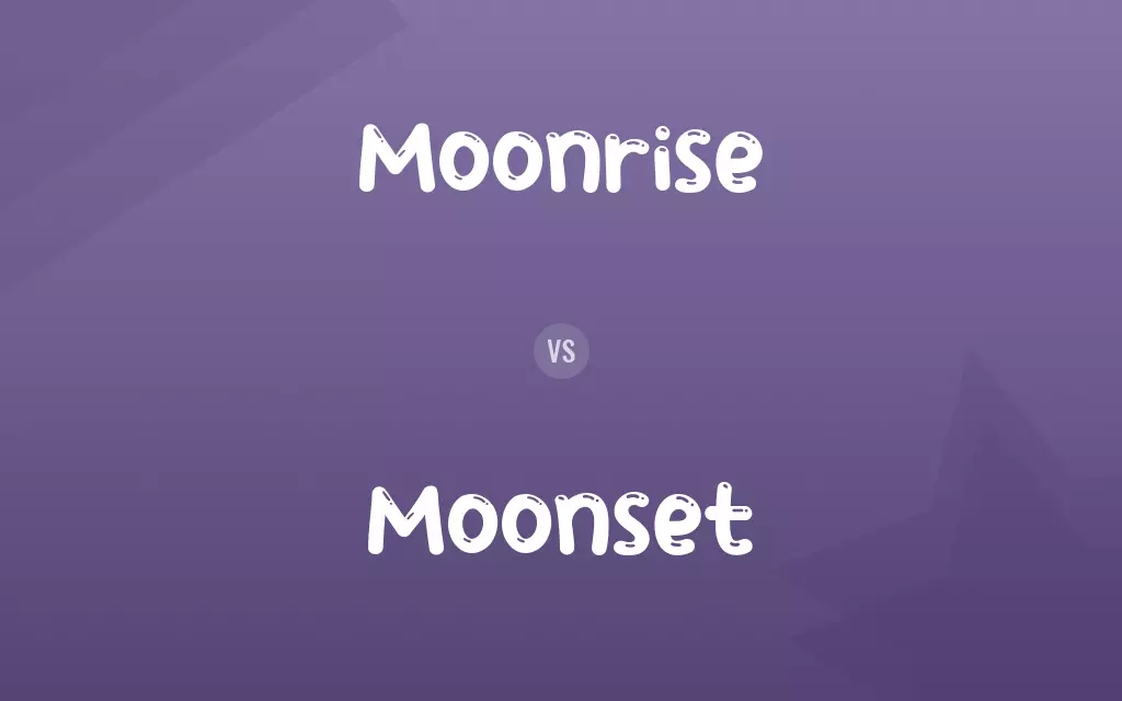 Moonrise vs. Moonset