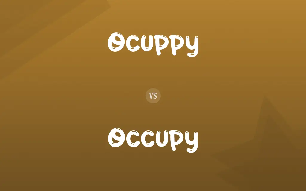Ocuppy vs. Occupy