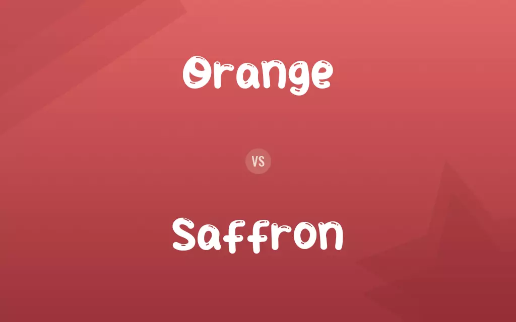 Orange vs. Saffron
