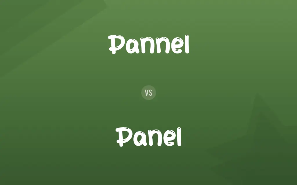 Pannel vs. Panel