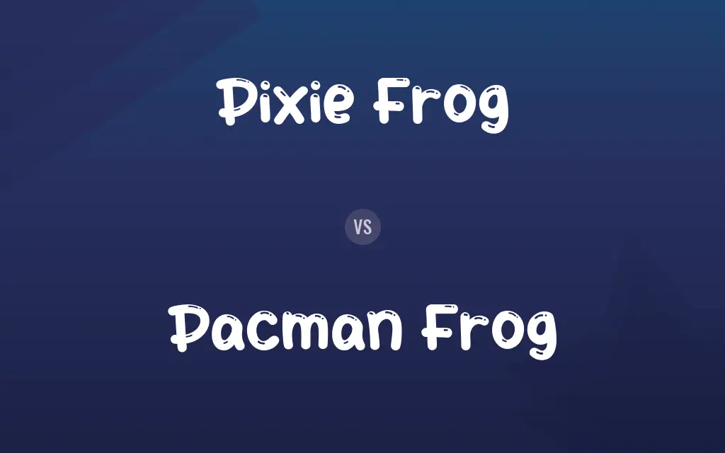 Pixie Frog vs. Pacman Frog