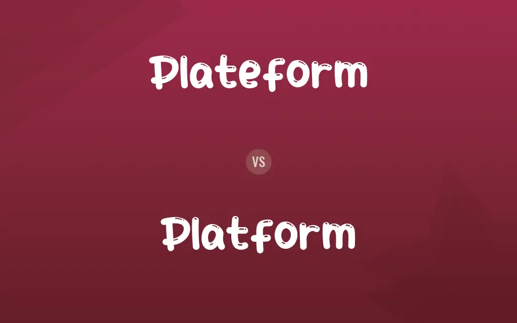 Plateform vs. Platform