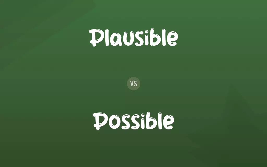 Plausible vs. Possible