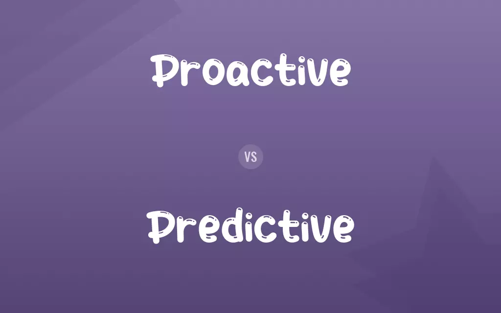 Proactive vs. Predictive
