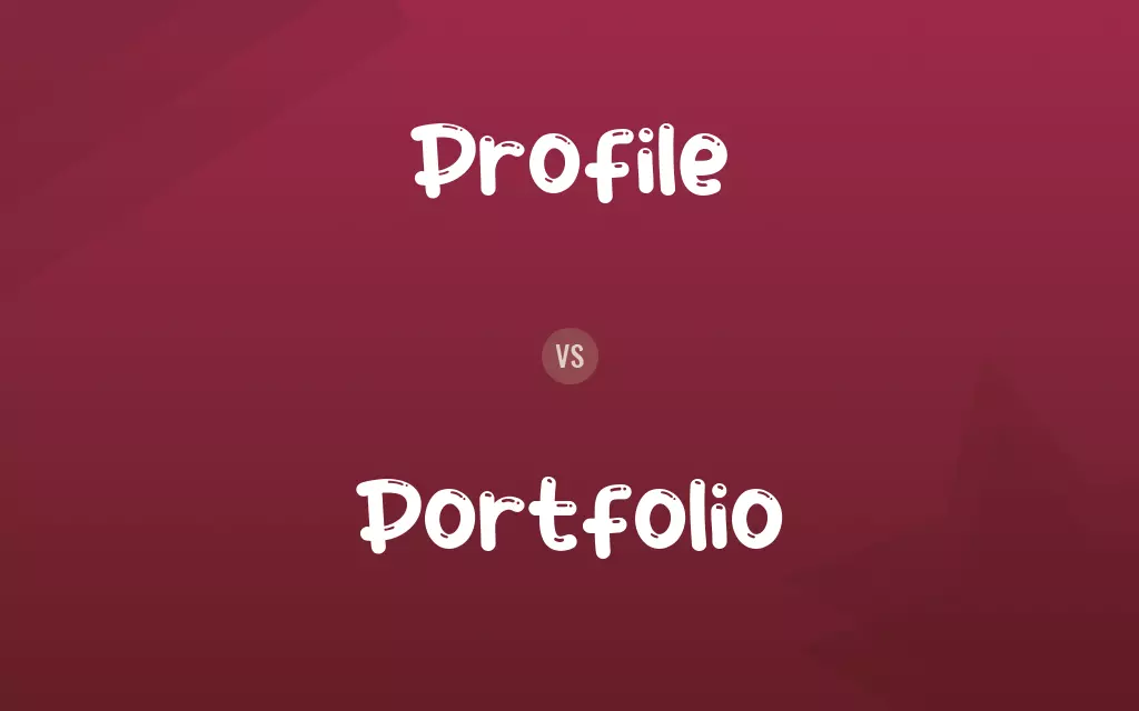 Profile vs. Portfolio