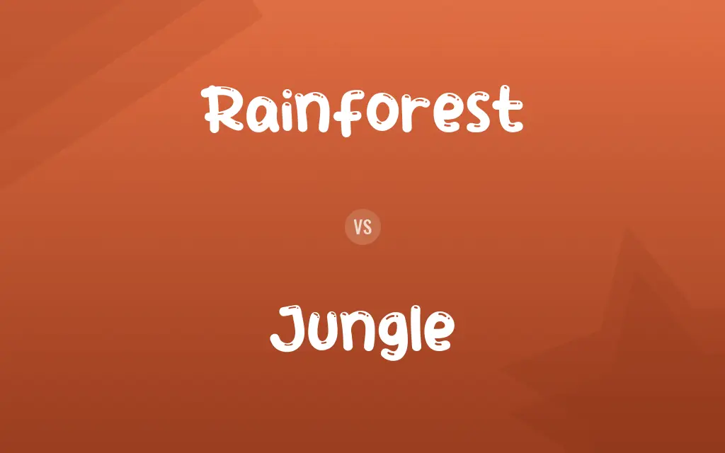 Rainforest vs. Jungle