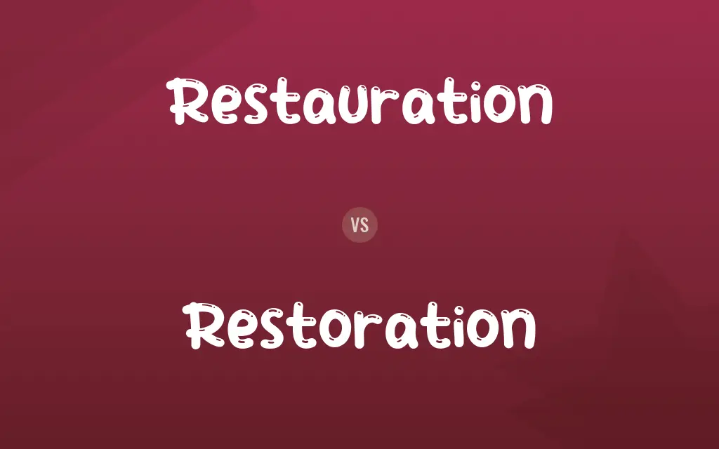 Restauration vs. Restoration