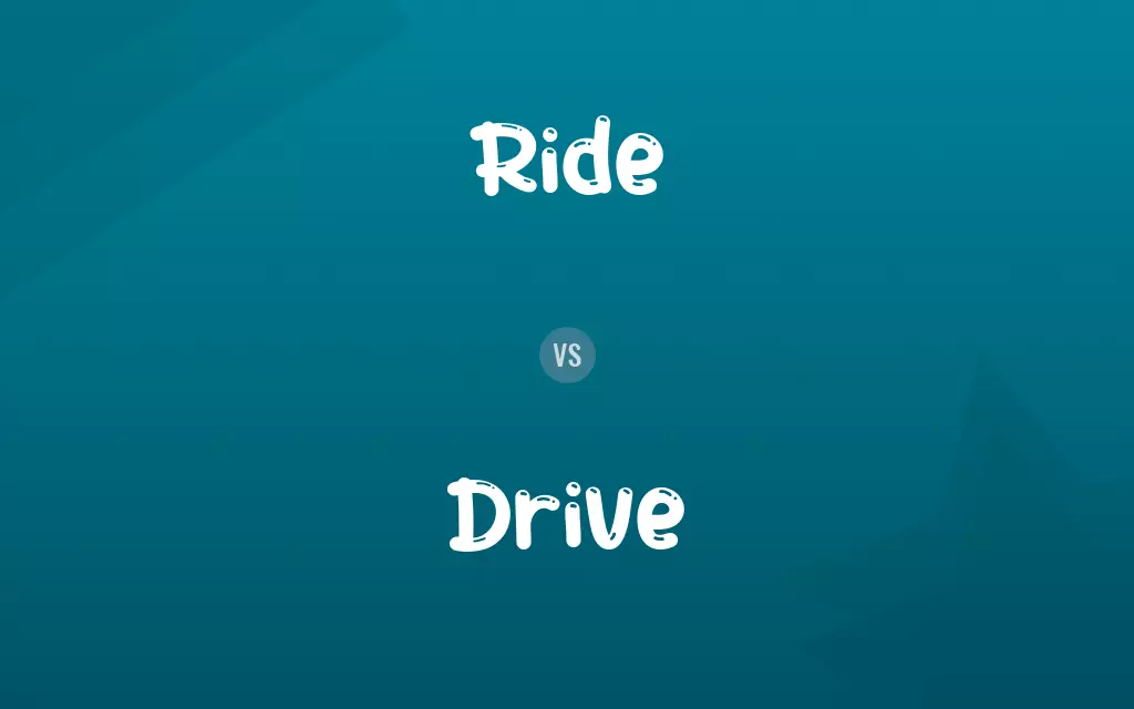 Ride vs. Drive
