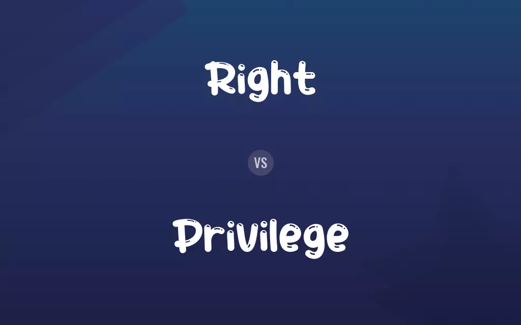 Right vs. Privilege