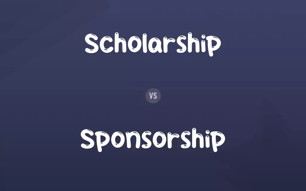Scholarship vs. Sponsorship