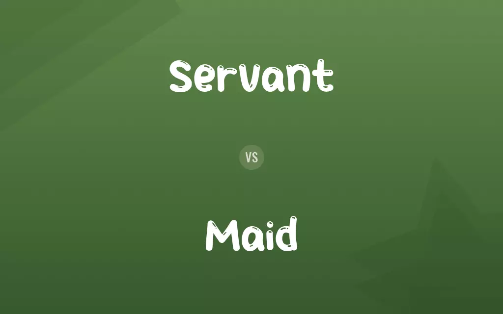 Servant vs. Maid