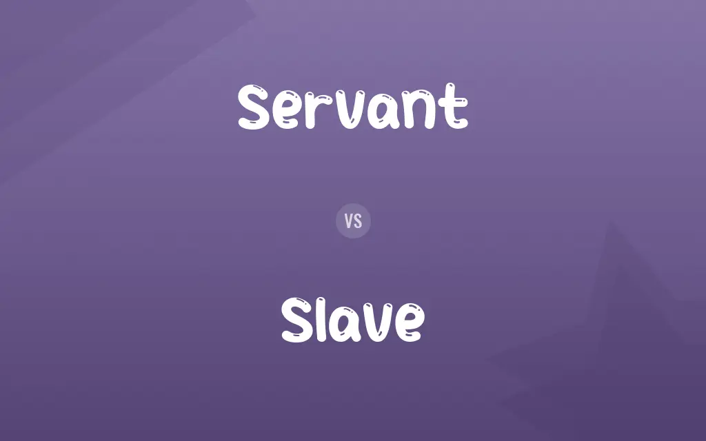 Servant vs. Slave