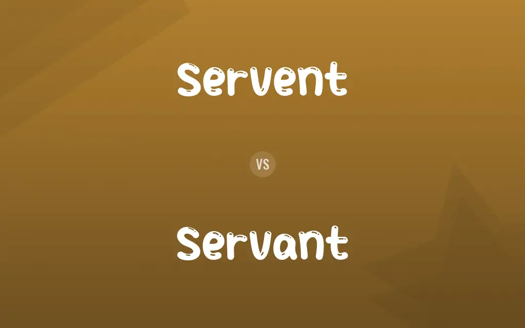 Servent vs. Servant