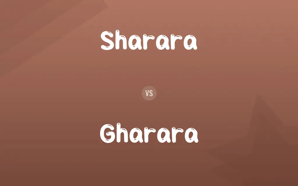 Sharara vs. Gharara