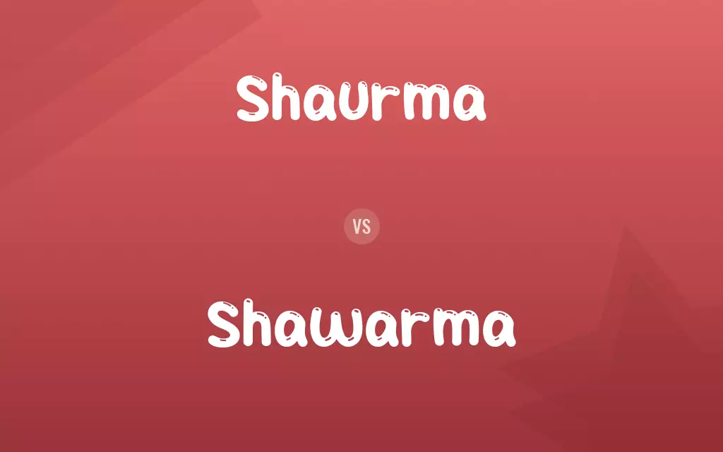 Shaurma vs. Shawarma