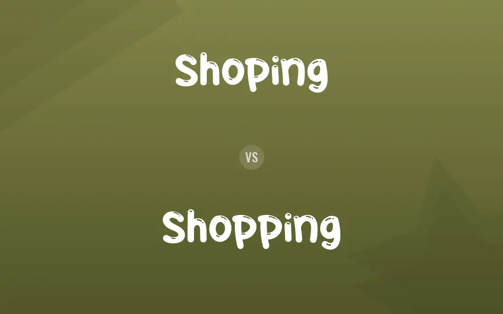 Shoping vs. Shopping