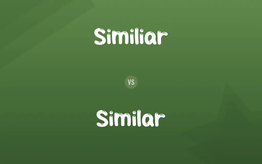 Similiar vs. Similar
