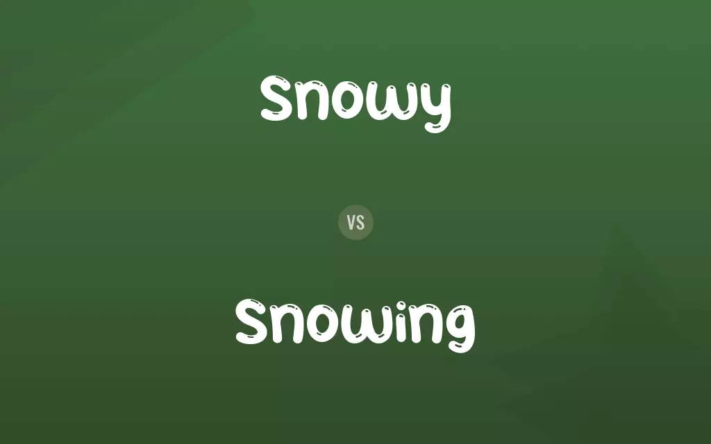 Snowy vs. Snowing
