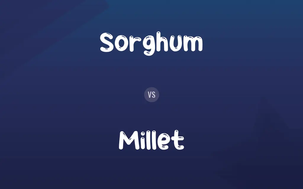 Sorghum vs. Millet