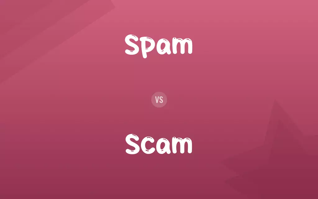 Spam vs. Scam