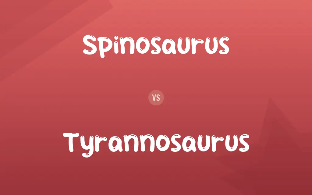 Spinosaurus vs. Tyrannosaurus